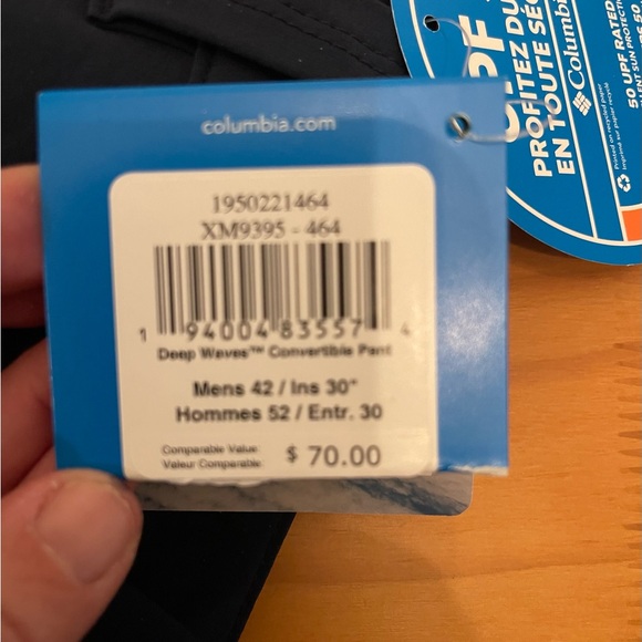 NEW Columbia PFG Navy Convertible Pants XXL Men’s UPF 50 Sun Protection - Picture 5 of 10